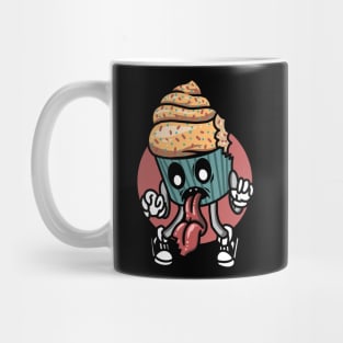 Cartoon Aesthetic Zombie Cupcake Mug